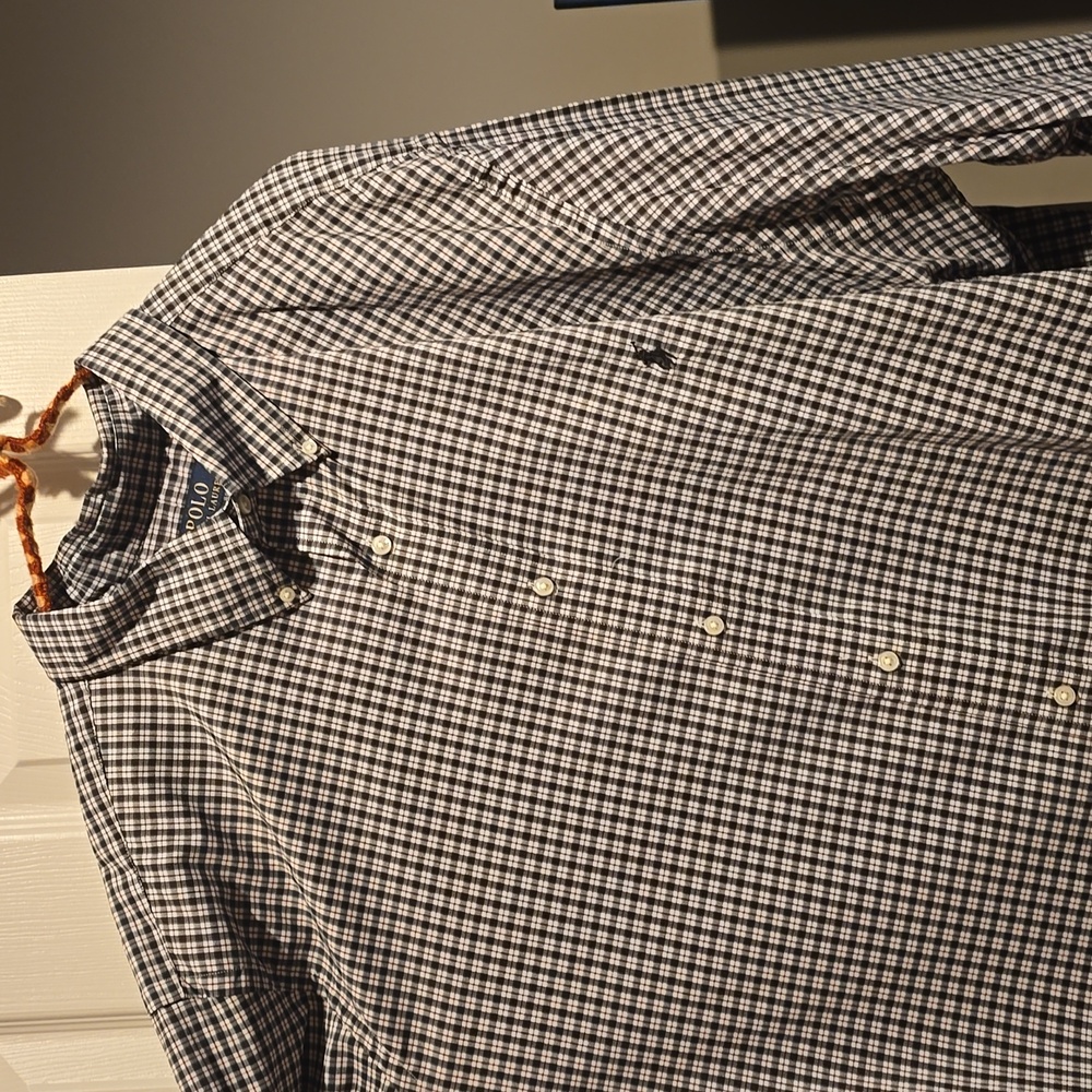 Polo by Ralph Lauren Black and White Plaid Men's Shirt